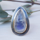 Moonstone Ring ~ Sterling Silver 925 ~ MR075 - Maresia Jewelry