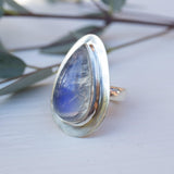 Moonstone Ring ~ Sterling Silver 925 ~ MR075 - Maresia Jewelry