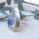 Moonstone Ring ~ Sterling Silver 925 ~ MR075 - Maresia Jewelry
