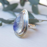 Moonstone Ring ~ Sterling Silver 925 ~ MR075 - Maresia Jewelry