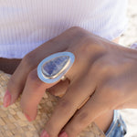 Moonstone Ring ~ Sterling Silver 925 ~ MR075 - Maresia Jewelry