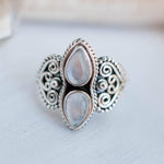 Moonstone Ring  ~ Sterling Silver 925 ~MR142 - Maresia Jewelry