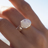 Moonstone Ring ~ Sterling Silver 925 ~MR156 - Maresia Jewelry
