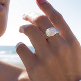 Moonstone Ring ~ Sterling Silver 925 ~MR156 - Maresia Jewelry