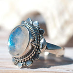 Moonstone Ring ~ Sterling Silver 925 ~ MR175 - Maresia Jewelry