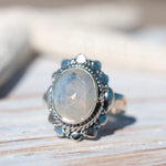 Moonstone Ring ~ Sterling Silver 925 ~ MR175 - Maresia Jewelry