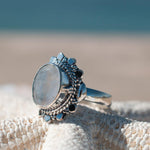 Moonstone Ring ~ Sterling Silver 925 ~ MR175 - Maresia Jewelry
