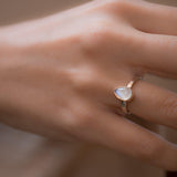 Moonstone Ring ~Sterling Silver 925 ~ MR206 - Maresia Jewelry
