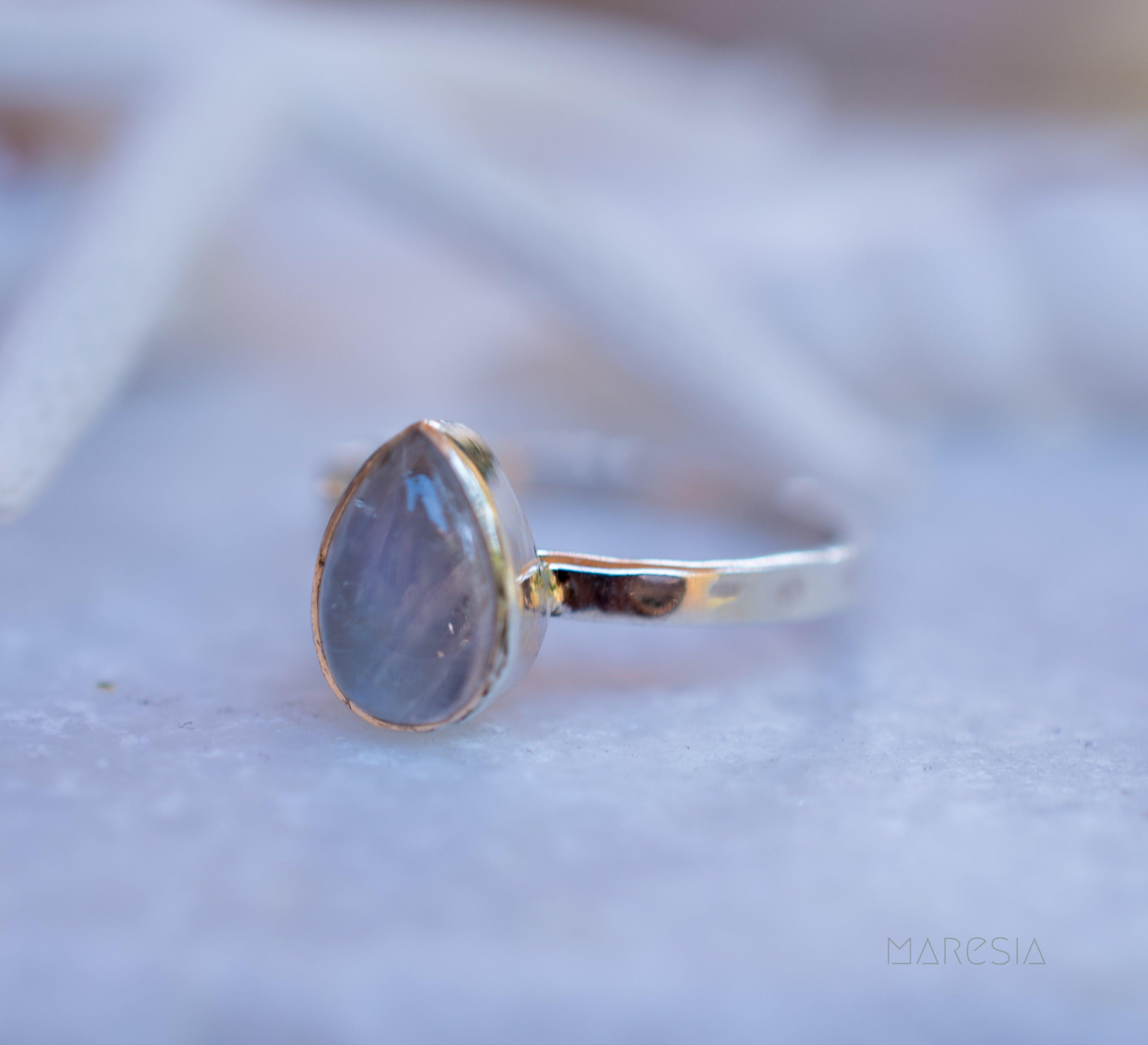 Moonstone Ring ~Sterling Silver 925 ~ MR206 - Maresia Jewelry