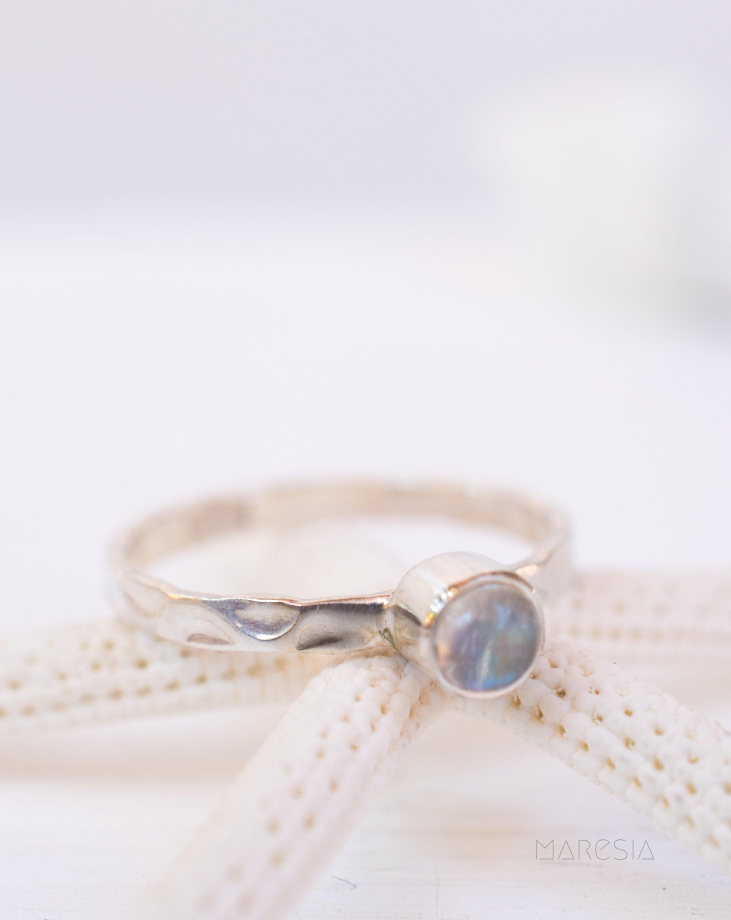 Moonstone Ring~ Sterling Silver 925 ~ MR207 - Maresia Jewelry