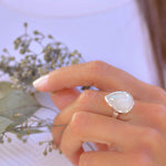 Moonstone Ring ~Sterling Silver 925 ~ MR219 - Maresia Jewelry