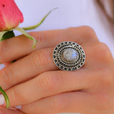 Moonstone Ring ~Sterling Silver 925 ~ MR220 - Maresia Jewelry