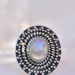 Moonstone Ring ~Sterling Silver 925 ~ MR220 - Maresia Jewelry