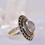 Moonstone Ring ~Sterling Silver 925 ~ MR220 - Maresia Jewelry