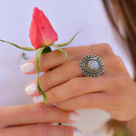 Moonstone Ring ~Sterling Silver 925 ~ MR220 - Maresia Jewelry