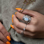 Moonstone Ring ~ Sterling Silver 925 ~ MR268 - Maresia Jewelry