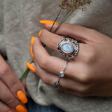 Moonstone Ring ~ Sterling Silver 925 ~ MR268 - Maresia Jewelry