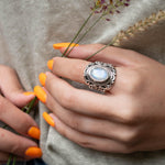 Moonstone Ring ~ Sterling Silver 925 ~ MR268 - Maresia Jewelry