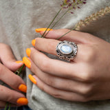 Moonstone Ring ~ Sterling Silver 925 ~ MR268 - Maresia Jewelry