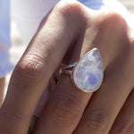 Moonstone Ring ~ Sterling Silver 925 ~MR071 - Maresia Jewelry