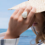 Moonstone Ring ~ Sterling Silver 925 ~MR071 - Maresia Jewelry