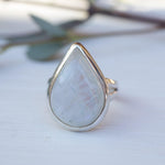 Moonstone Ring ~ Sterling Silver 925 ~MR071 - Maresia Jewelry