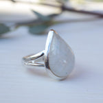 Moonstone Ring ~ Sterling Silver 925 ~MR071 - Maresia Jewelry