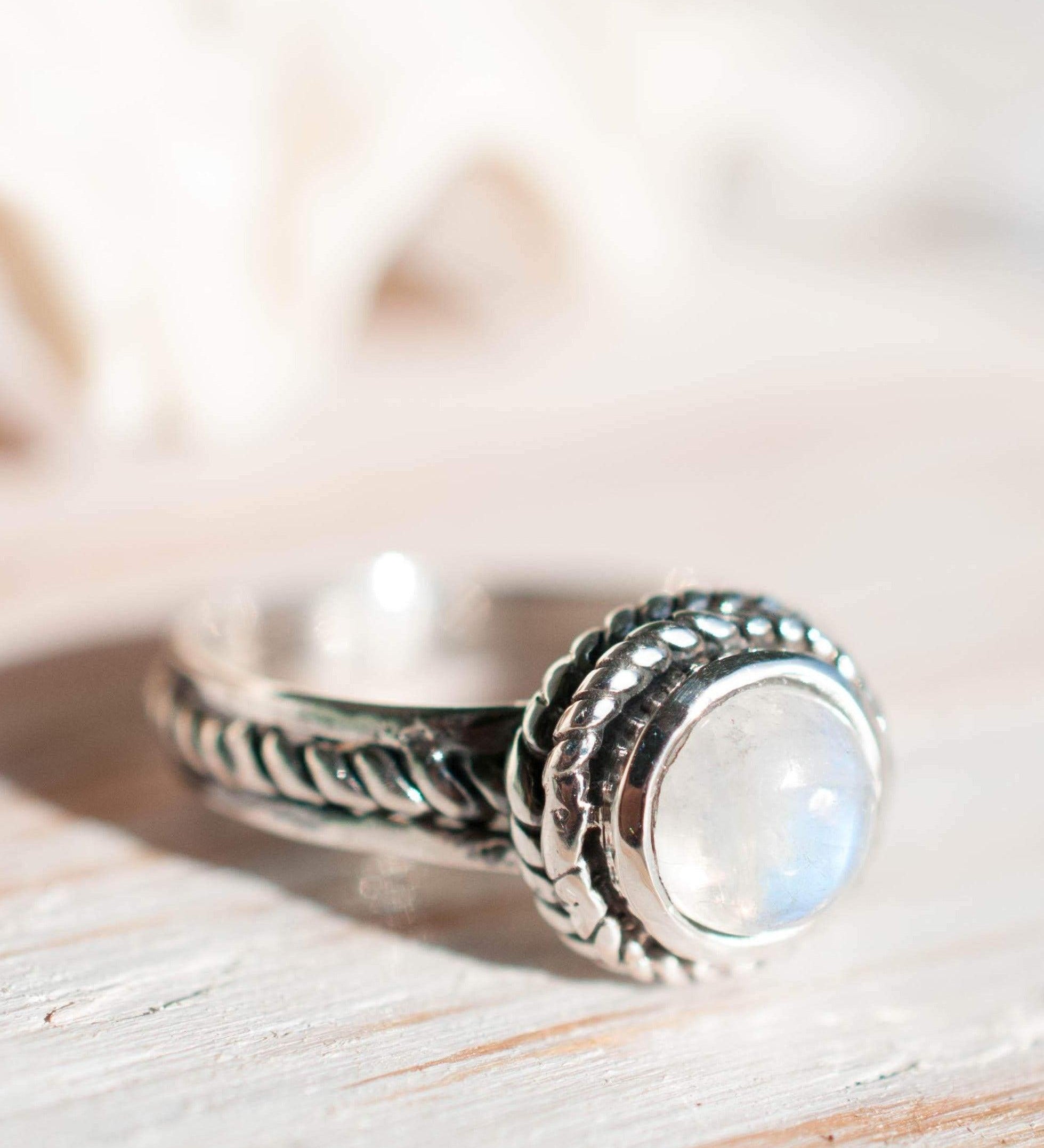 Moonstone ~ Sterling Silver 925 ~MR018 - Maresia Jewelry
