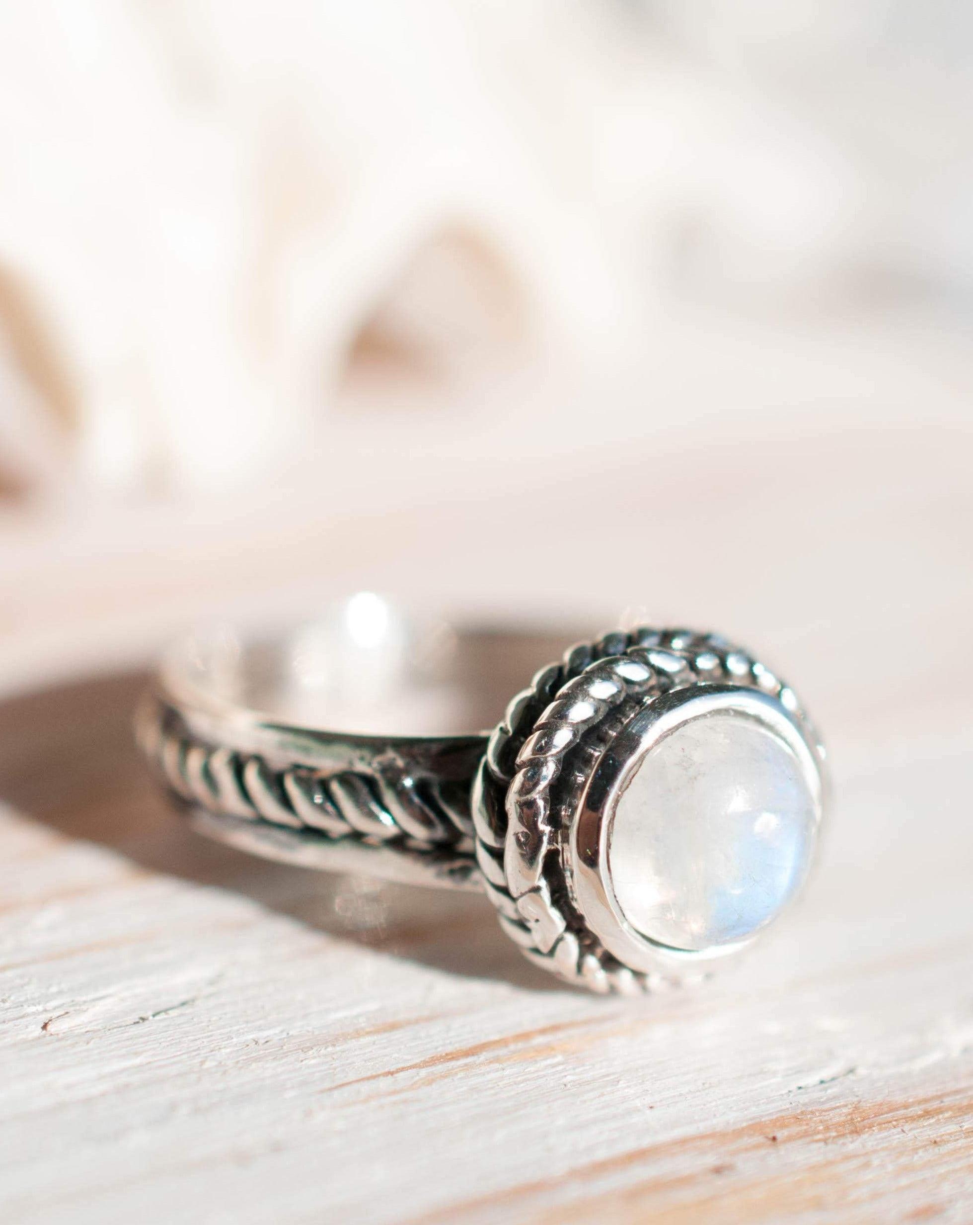 Moonstone ~ Sterling Silver 925 ~MR018 - Maresia Jewelry