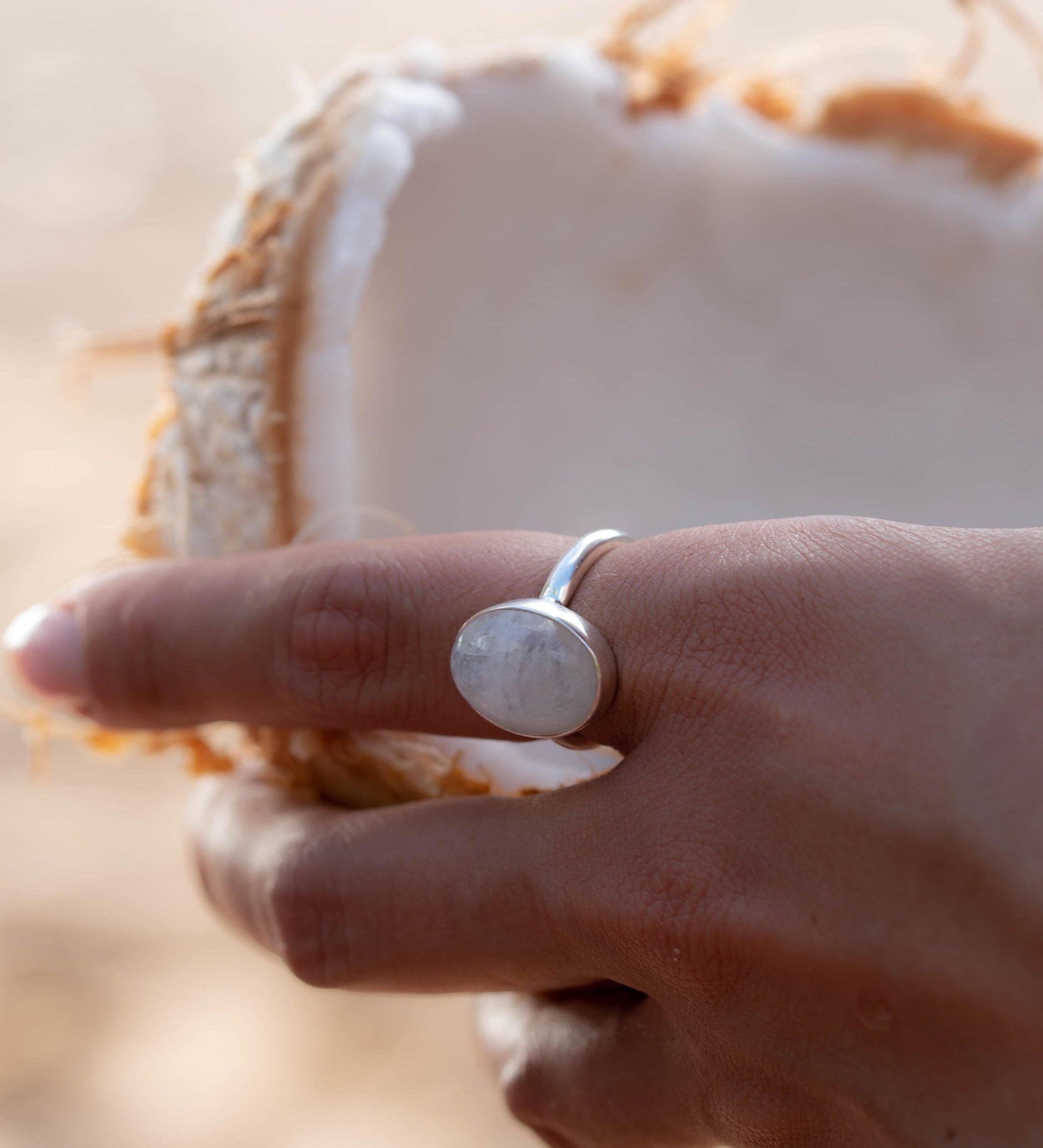Moonstone ~ Sterling Silver 925 ~MR105A - Maresia Jewelry