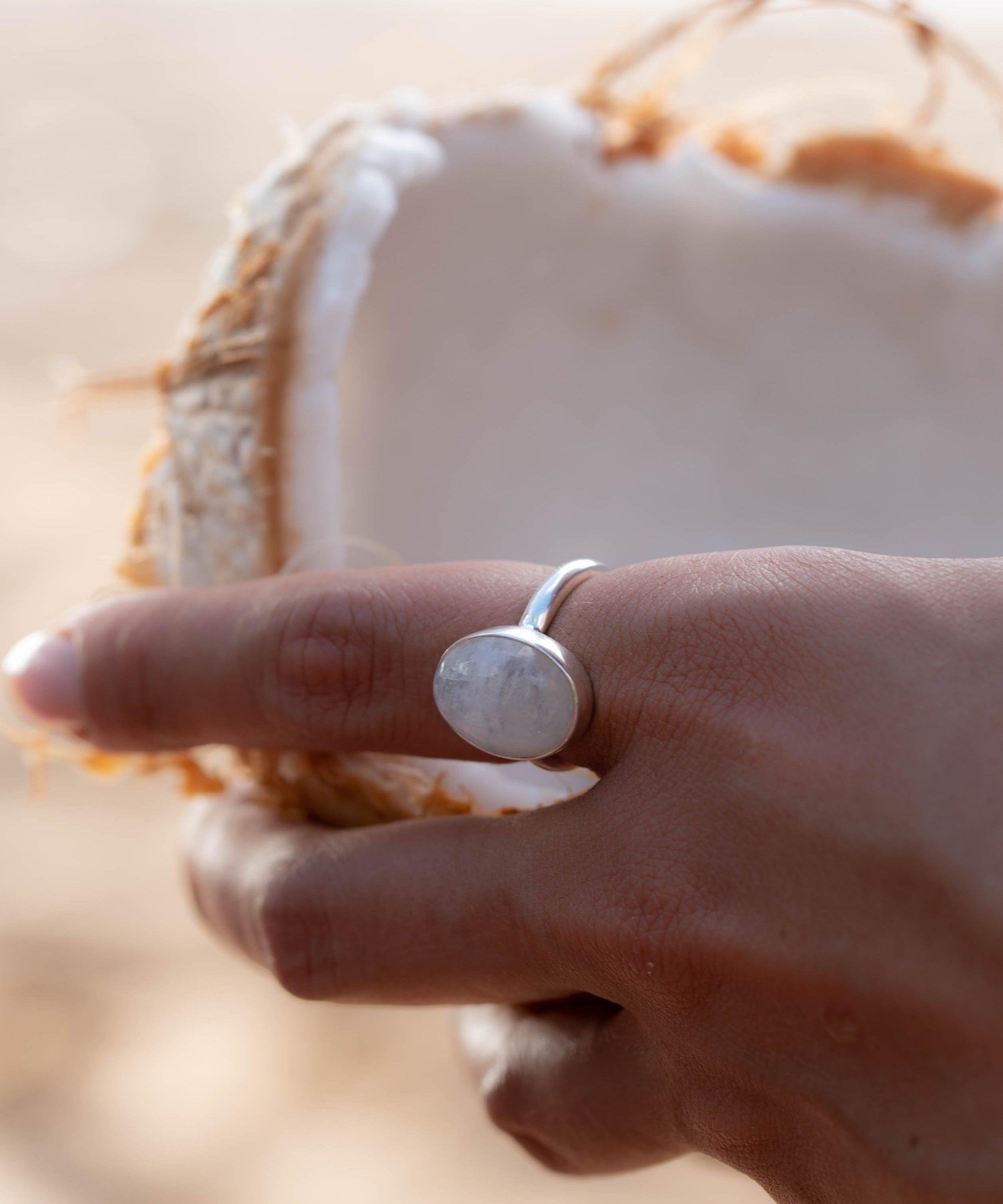 Moonstone ~ Sterling Silver 925 ~MR105A - Maresia Jewelry