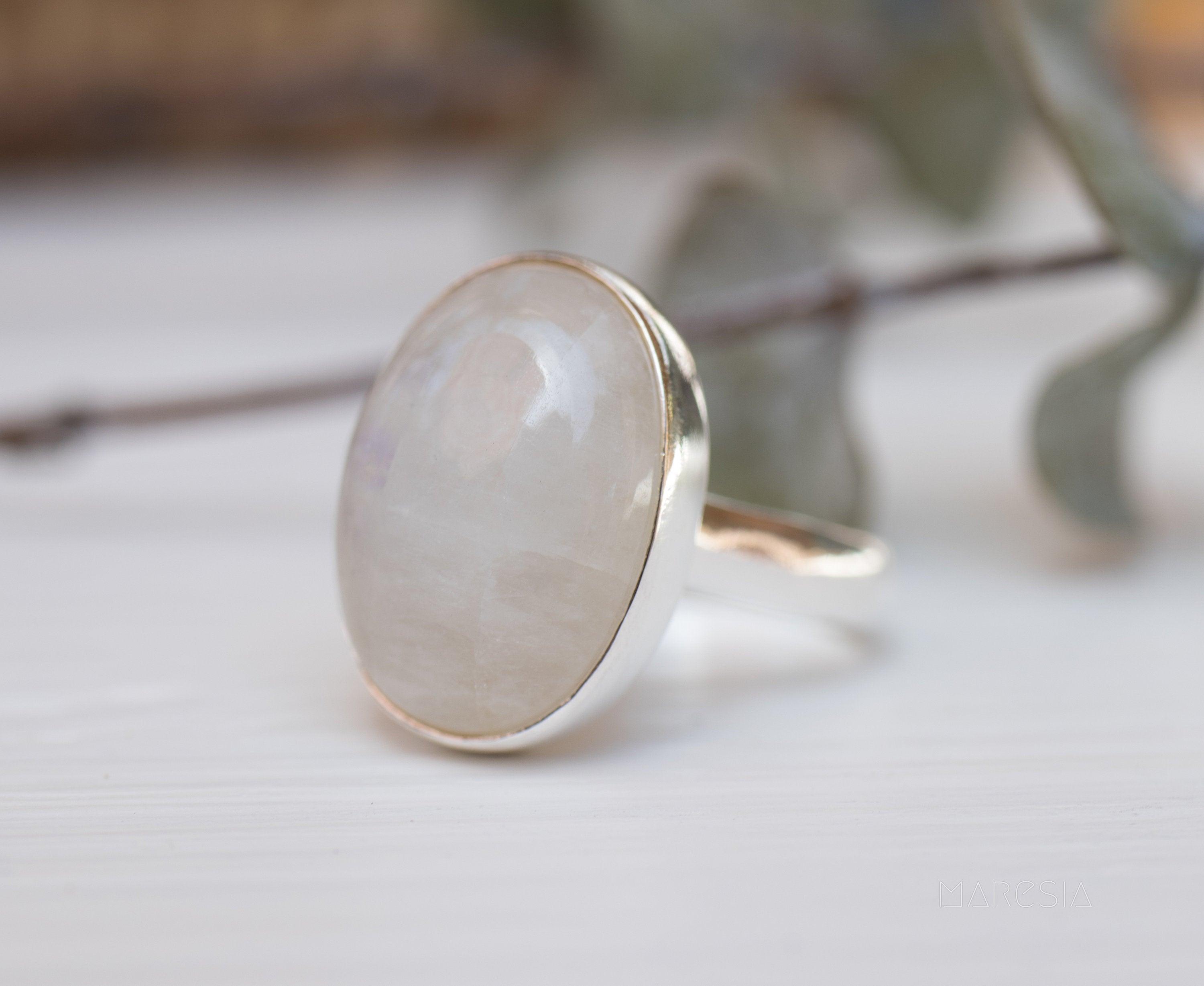 Moonstone ~ Sterling Silver 925 ~MR105A - Maresia Jewelry