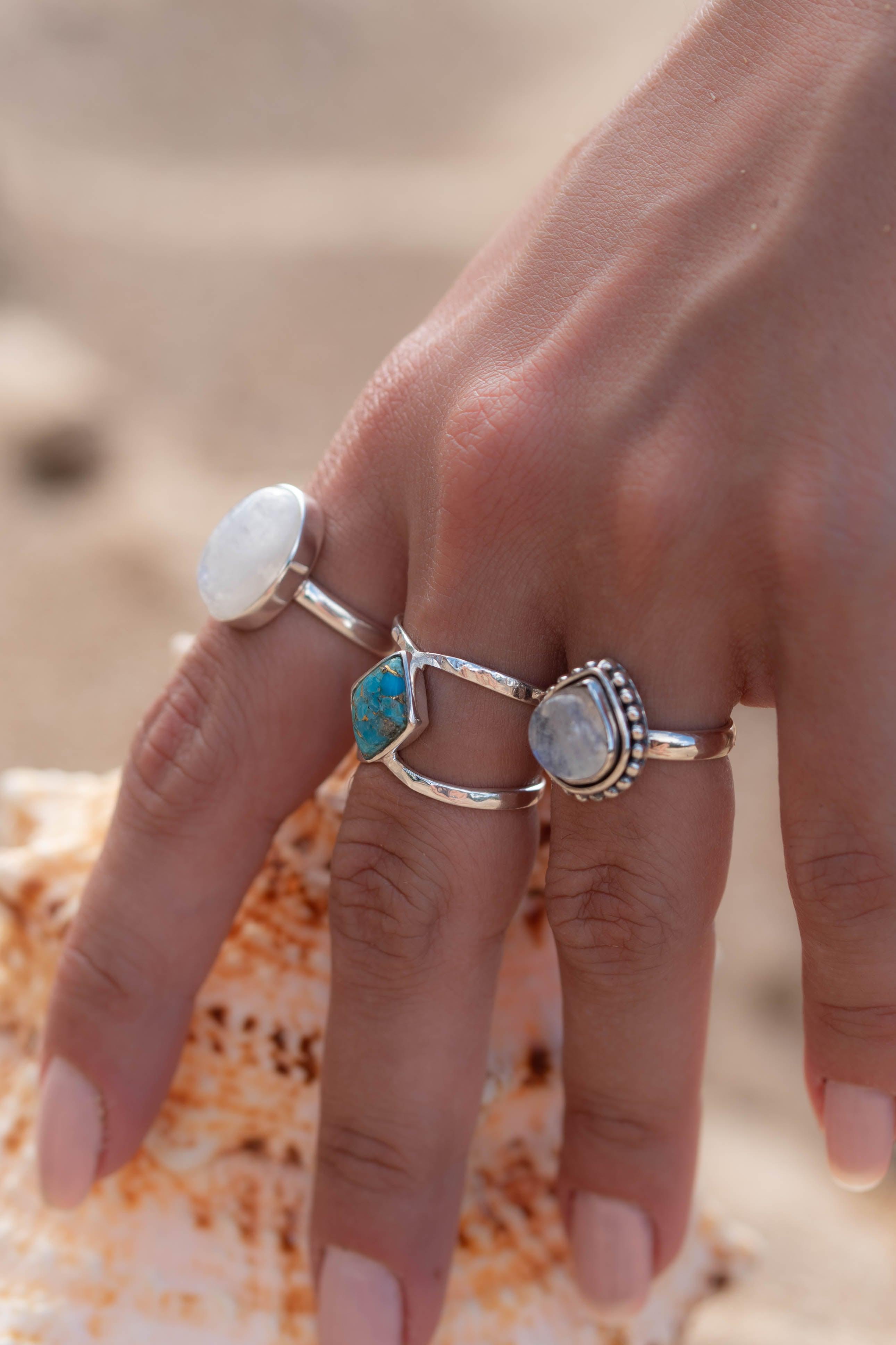 Moonstone ~ Sterling Silver 925 ~MR105A - Maresia Jewelry