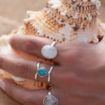 Moonstone ~ Sterling Silver 925 ~MR105A - Maresia Jewelry