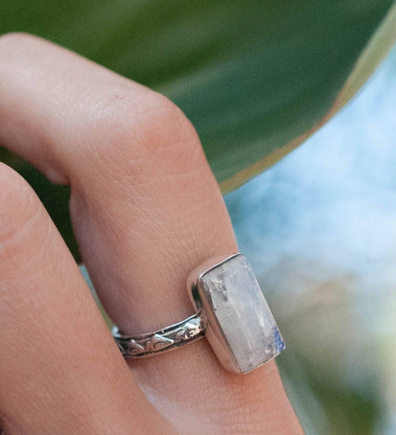 Moonstone ~ Sterling Silver 925 ~MR110 - Maresia Jewelry