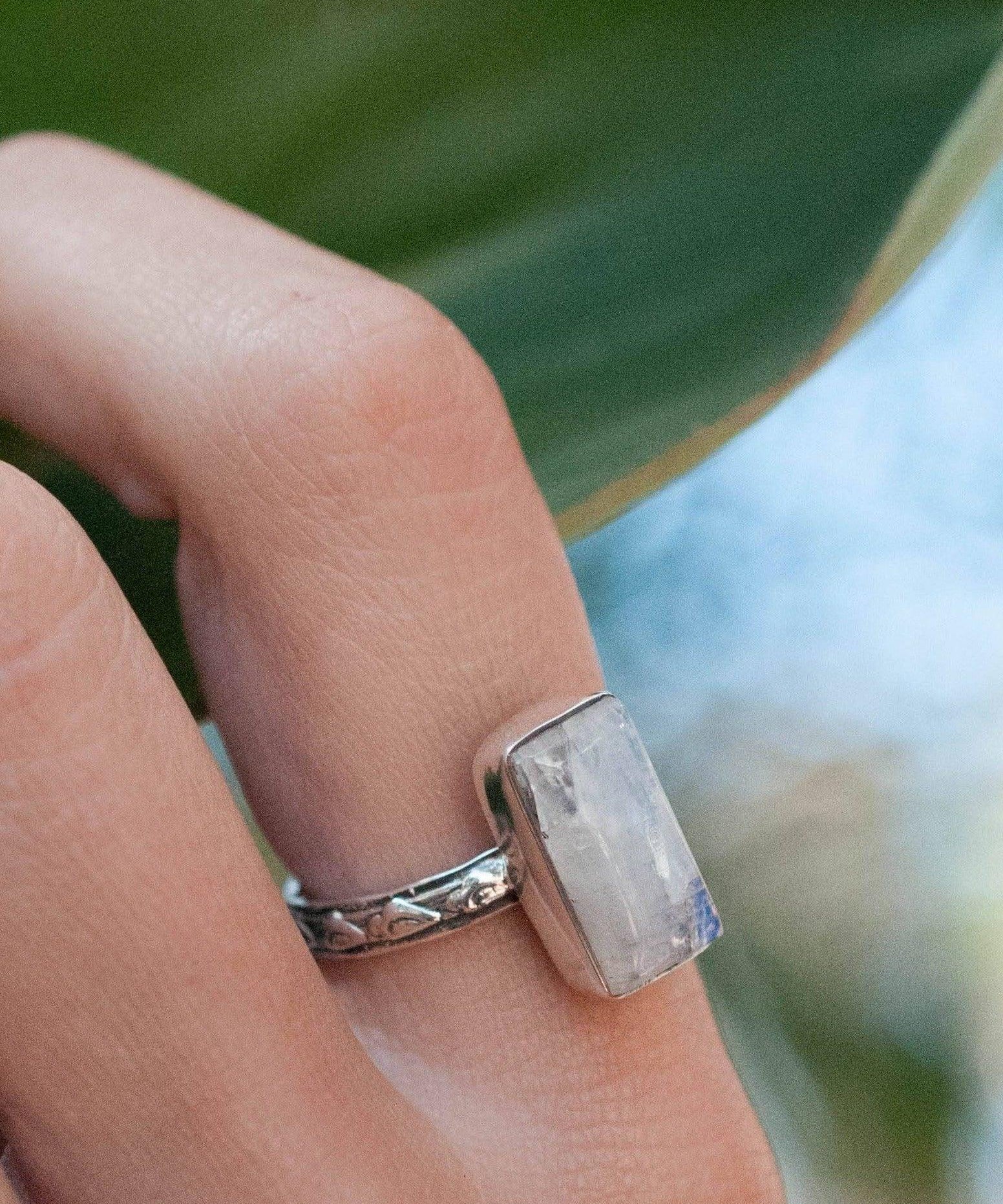 Moonstone ~ Sterling Silver 925 ~MR110 - Maresia Jewelry