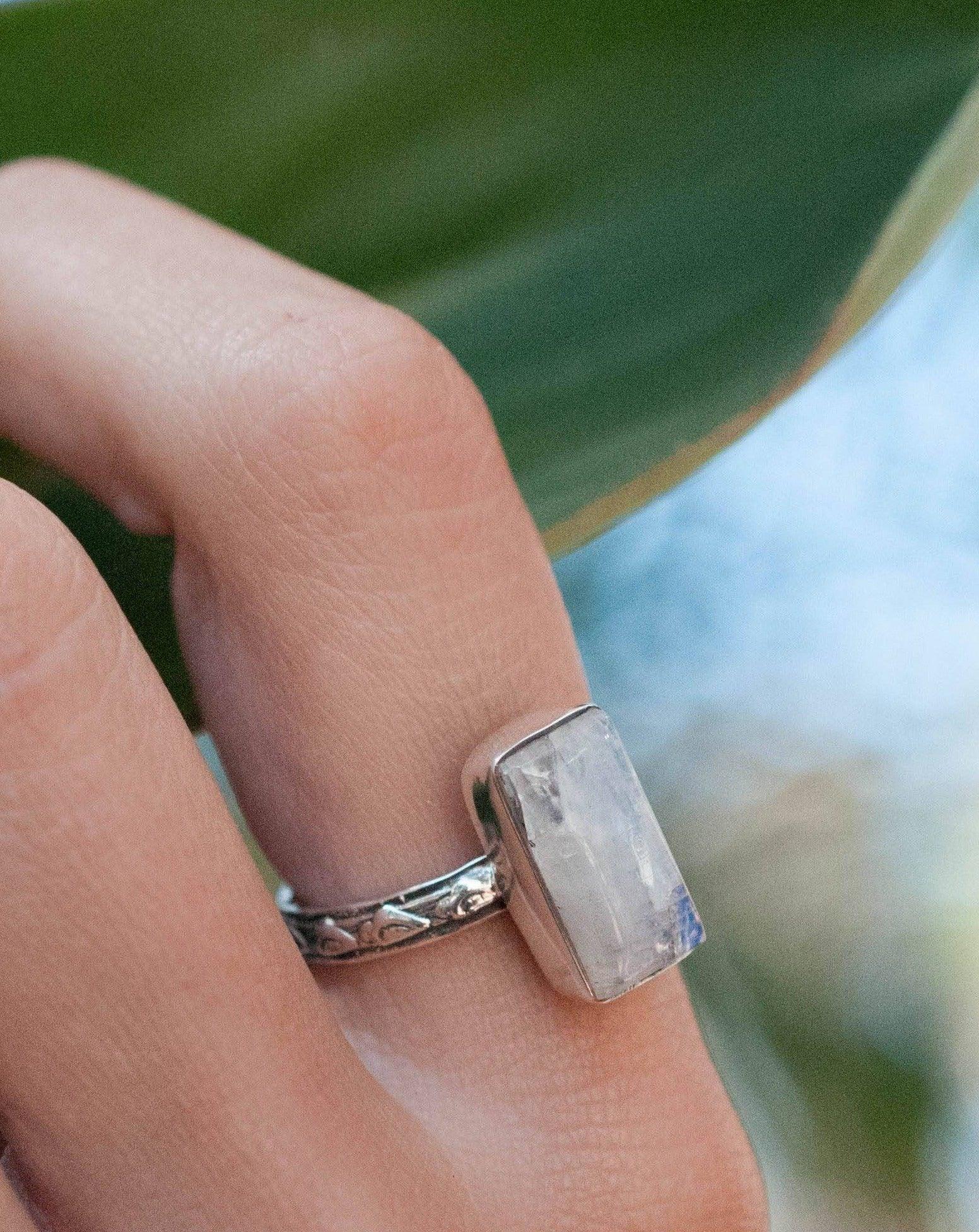 Moonstone ~ Sterling Silver 925 ~MR110 - Maresia Jewelry