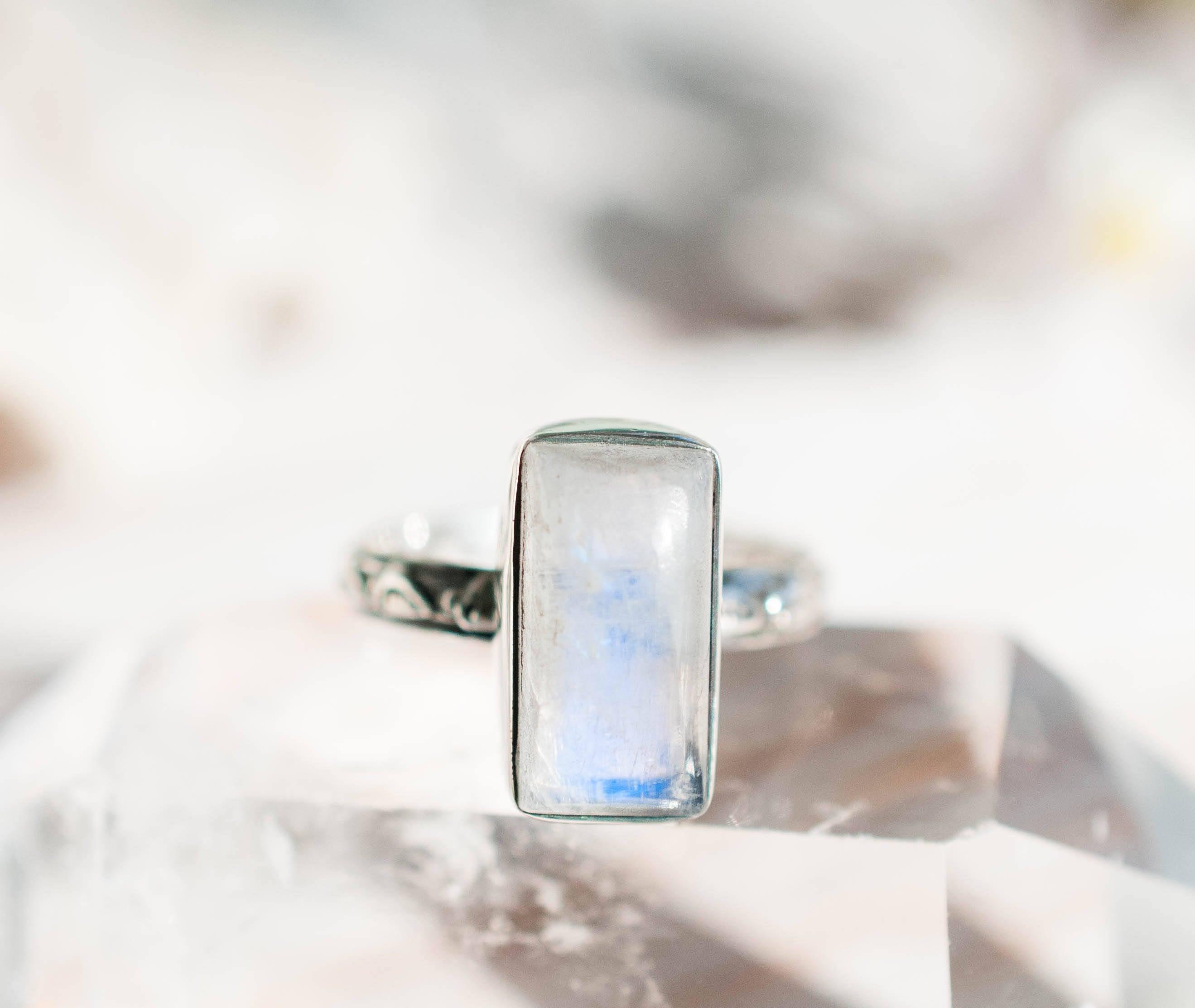 Moonstone ~ Sterling Silver 925 ~MR110 - Maresia Jewelry