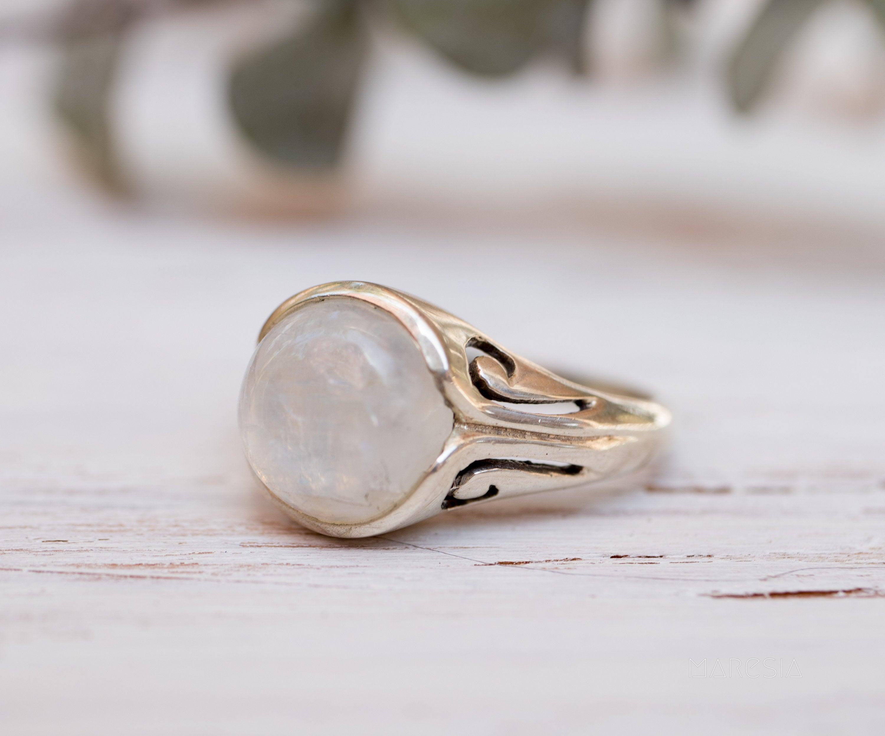 Moonstone ~ Sterling Silver 925 ~ MR120 - Maresia Jewelry