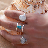 Moonstone ~ Sterling Silver 925 ~MR134 - Maresia Jewelry