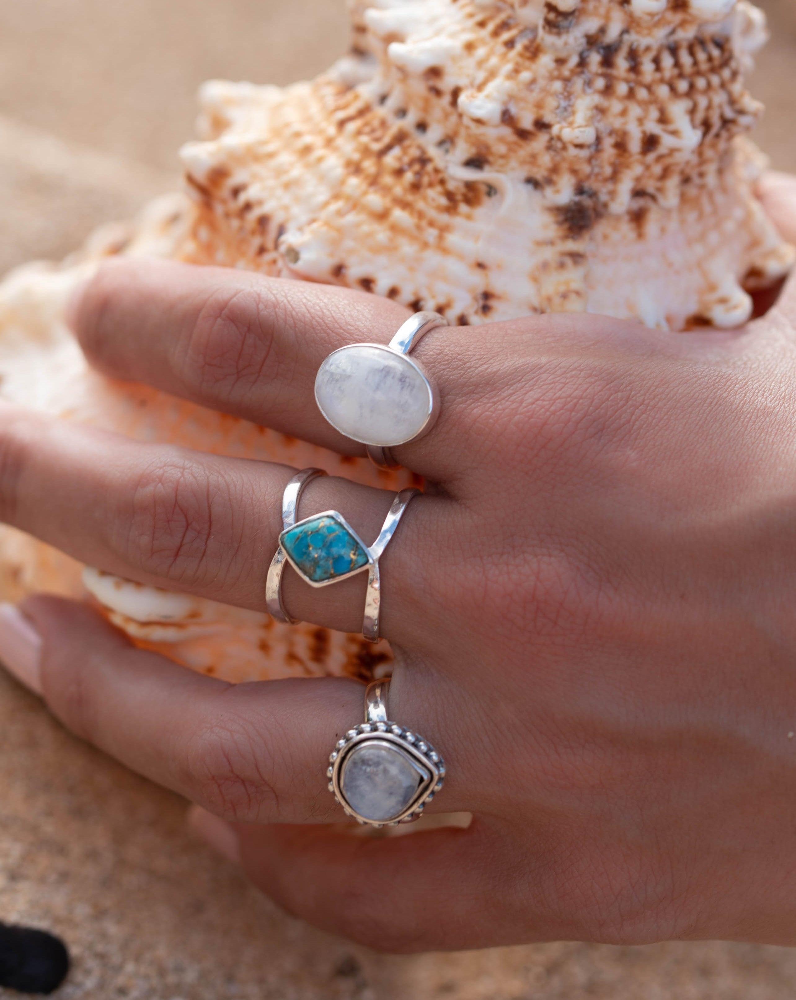 Moonstone ~ Sterling Silver 925 ~MR134 - Maresia Jewelry