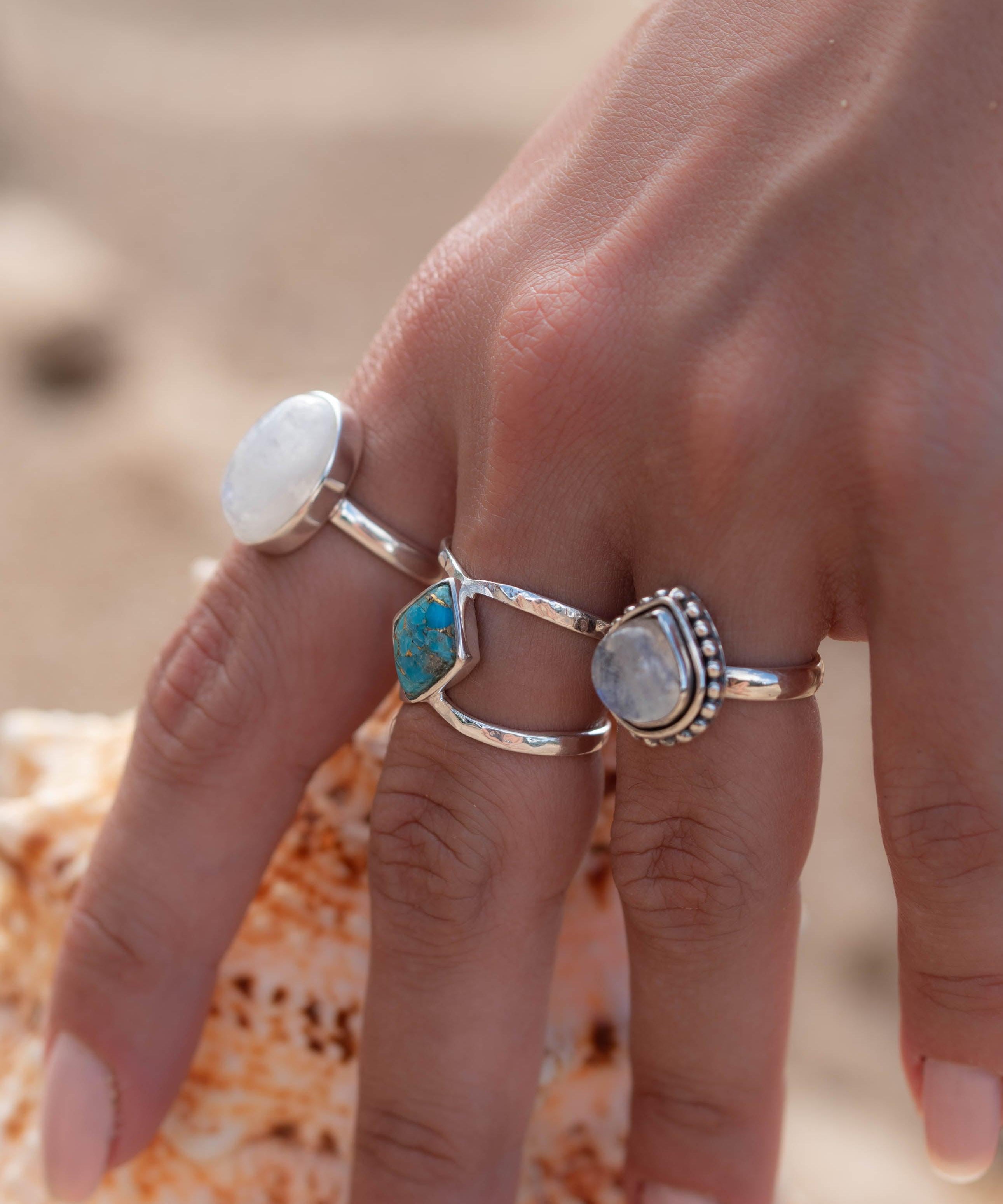 Moonstone ~ Sterling Silver 925 ~MR134 - Maresia Jewelry