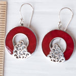 Mother of Pearl or Coral Earrings ~ Sterling Silver 925 ~ SME063 - Maresia Jewelry