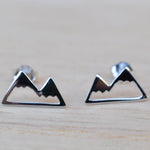 Mountains Stud Earrings ~ Sterling Silver 925 ~ SME085 - Maresia Jewelry
