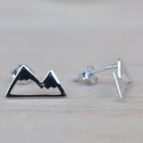 Mountains Stud Earrings ~ Sterling Silver 925 ~ SME085 - Maresia Jewelry
