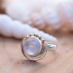 Moonstone ~ Sterling Silver 925 and brass~ Handmade ~ Gemstone ~ Statement ~ Everyday ~  Hippie ~Bohemian~June Birthstone~ MR280
