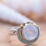 Moonstone ~ Sterling Silver 925 and brass~ Handmade ~ Gemstone ~ Statement ~ Everyday ~  Hippie ~Bohemian~June Birthstone~ MR280