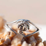 Palm Tree Ring ~ Sterling Silver 925 ~ Jewelry ~ Thin Band ~ Basic ~ Casual ~ Everyday ~ Bohemian ~ Hippie ~Boho ~California~ MR244