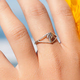 Palm Tree Ring ~ Sterling Silver 925 ~ Jewelry ~ Thin Band ~ Basic ~ Casual ~ Everyday ~ Bohemian ~ Hippie ~Boho ~California~ MR244
