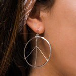 Peace Circle Earrings ~Gold Plated or Silver Plated ~ SME006 - Maresia Jewelry